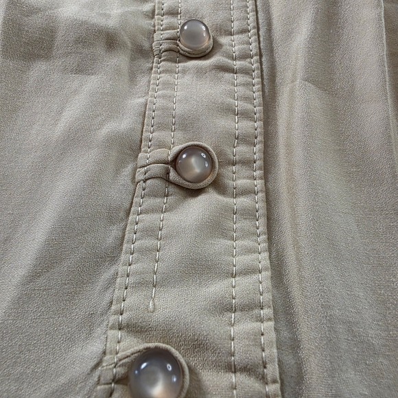 Beulah Ivory Prairie Dress Puff Sleeve Smocked Midi Size Medium Cottagecore NWT - Picture 4 of 11